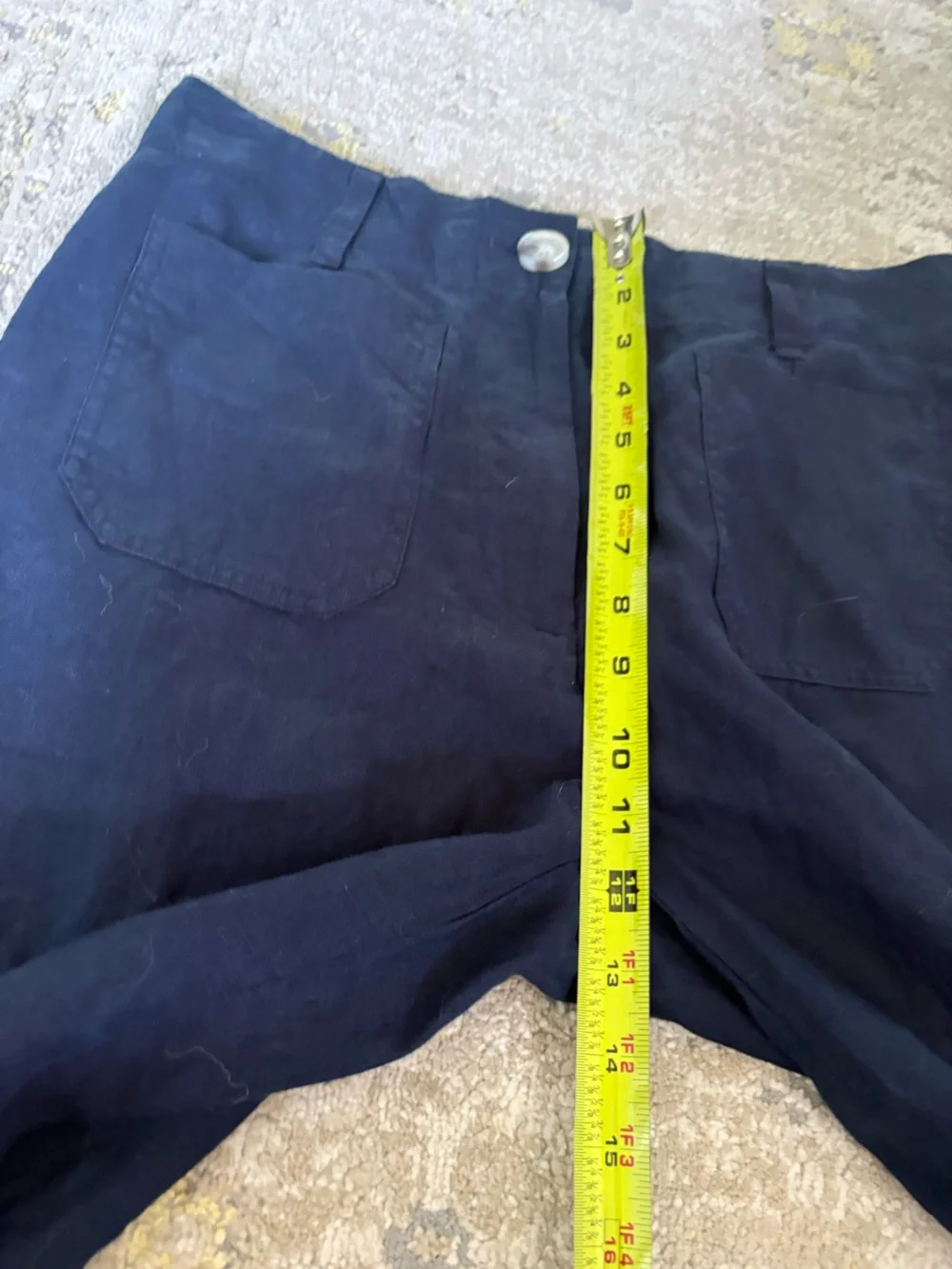 Quince 100% European Linen Patch Pocket Wide Leg Pants